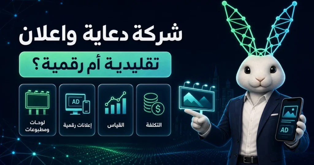 شركة دعاية واعلان: تقليدية أم رقمية؟ (لوحات ومطبوعات، إعلانات رقمية، القياس، التكلفة)